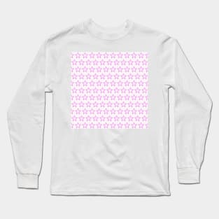 Pink star print (half drop print) Long Sleeve T-Shirt